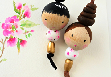 ДЕРЕВЯННЫЕ ОЖЕРЕЛЬЯ - КУКЛЫ.