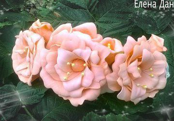 ободок с цветами