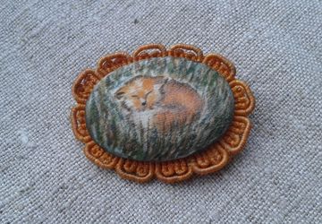 Брошь "Лисенок"