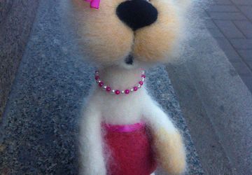 Питерский кот с розовым бантиком