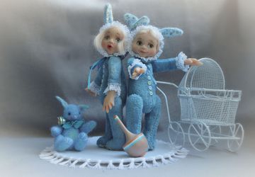 Карманные Тедди-долл "Зайчонки-сестренки"