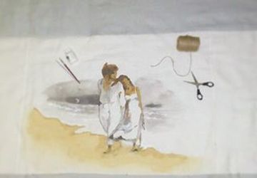 Декоративное покрывало и наволочки в комплекте