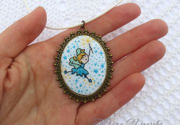 Кулон "Фея с волшебной палочкой"
