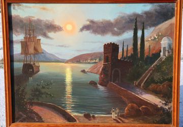 Картина маслом "Вслед за мечтой"