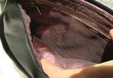 Черный кожаный клатч "Элегант"