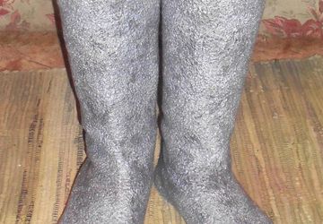 Гольфы валяные из шерсти