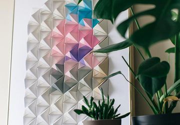 Мастер-класс: «Оригами на стену из пирамидок»