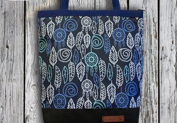Текстильная сумка "Foliage" (синяя).