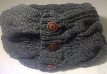 Снуд мужской в 2 оборота