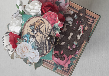 Открытка - коробочка "Алиса в стране чудес"