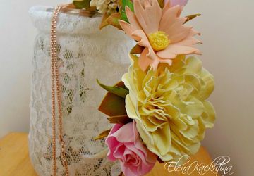 Нежный ободок в стиле бохо