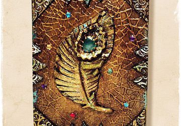 Шкатулка-книга "Перо павлина" - авторский МК Натальи Полех!