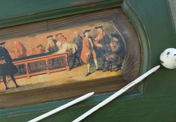 Панно "Игра в бильярд"