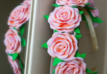 Ободок с розами