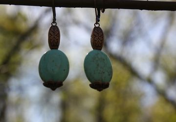 Серьги "Весеннее небо"