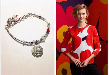 Браслет с красной бусиной на удачу!