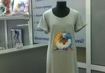 платье с рисунком ручной работы