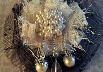 Брошь текстильная "Праздничное настроение"