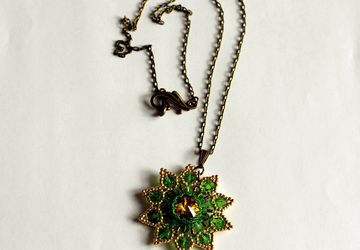 Кулон с кристаллом сваровски "Дриада"