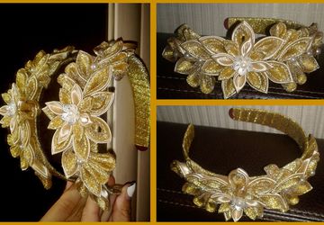 Ободок для золотой королевы