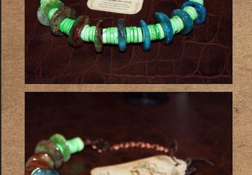 Колье из агата на цепочке