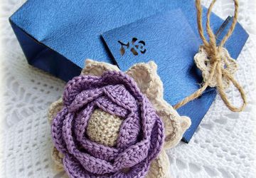 Брошь "Сиреневый туман"