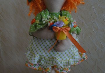 Кукла ручной работы "Веснушка"