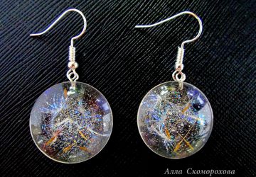 Серьги "Ледяной пух"