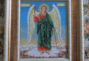 Икона из бисера «Ангел Хранитель»