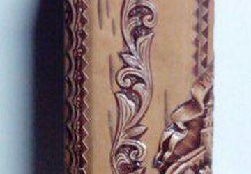 Пример оформления берестяной памятной бутыли