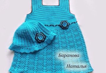 Летний комплект для девочки крючком