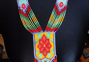 Гердан из бисера и серьги