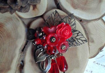 Брошь "Осенний букет"