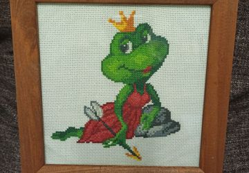 Картина вышитая крестиком