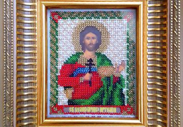 Икона из бисера Св. Артемий