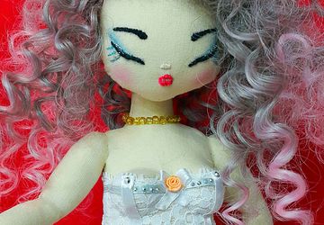 Кукла интерьерная ручной работы.