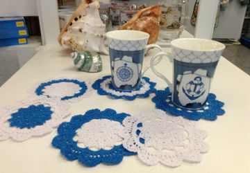 Набор подставок под горячее "Морская волна"