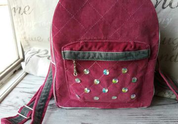Рюкзак бархатный