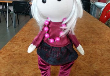 Интерьерная текстильная кукла