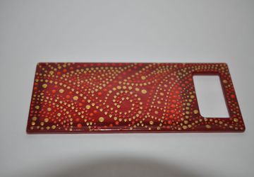 Зеркало точечная роспись