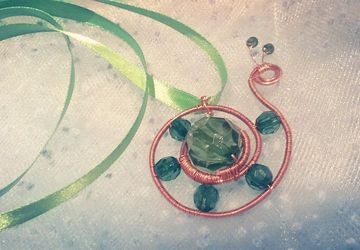 Подвеска "Зеленоглазая улитка"