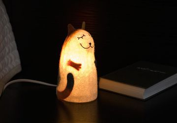 Светильник войлочный  Кошка Матильда