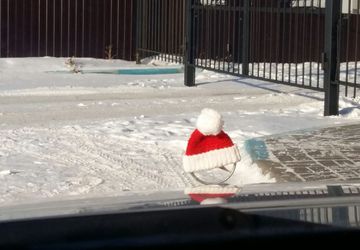 Аксессуар для мерседеса "Новогодняя шапочка"