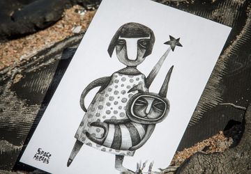 Открытка Space Freaks. Носоня.