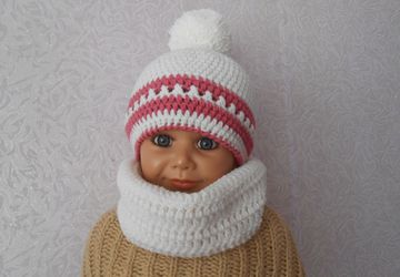 Комплект: шапочка и снуд