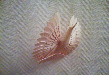 Птичка 15*15см,материал сосна,фигурные крылья.Вестница Любви ждёт своего друга!