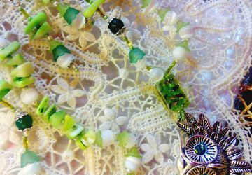 Ожерелье ручной работы "Совушка"