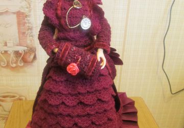 одежда для куклы "Зимний дорожный костюм"