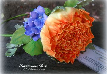 Венок на голову "Солнечные фиалки"