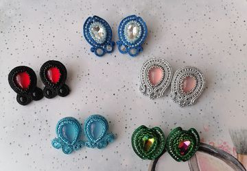 Сутажные серьги